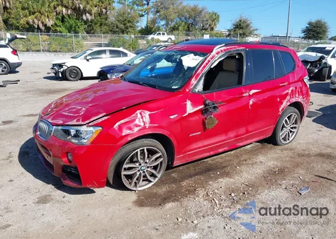 2016 BMW X3 xDrive28I z USA, uszkodzony, nr VIN 5UXWX9C58G0D93548